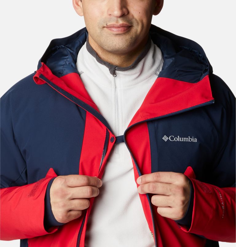 Thumbnail: Men's Centerport II Jacket, Color: Mountain Red, Collegiate Navy, image 8