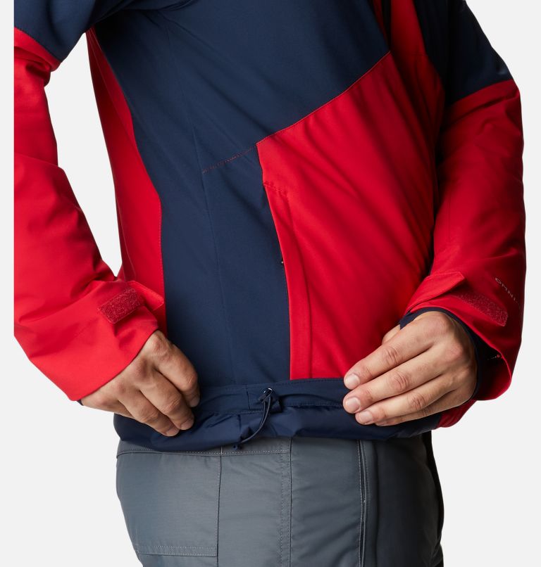 Thumbnail: Men's Centerport II Jacket - Tall, Color: Mountain Red, Collegiate Navy, image 11