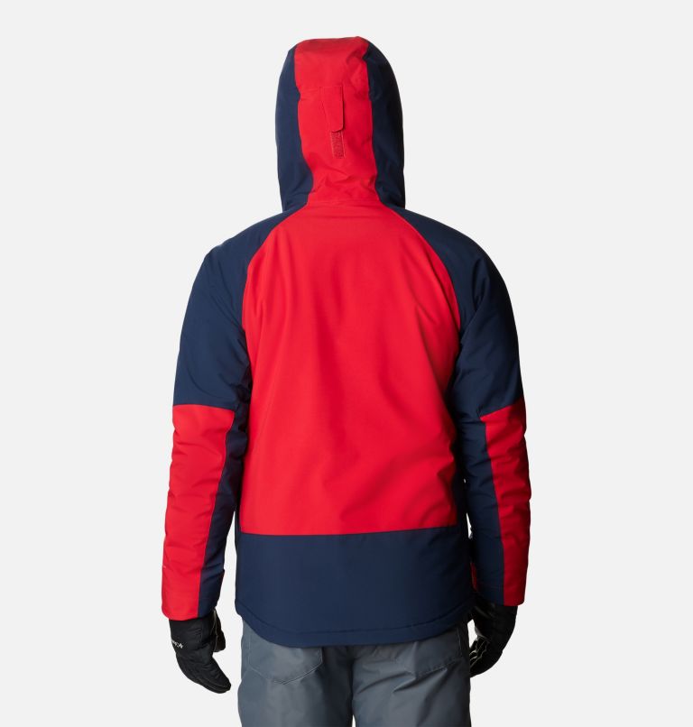 Men's Centerport II Ski Jacket, Color: Mountain Red, Collegiate Navy, image 2