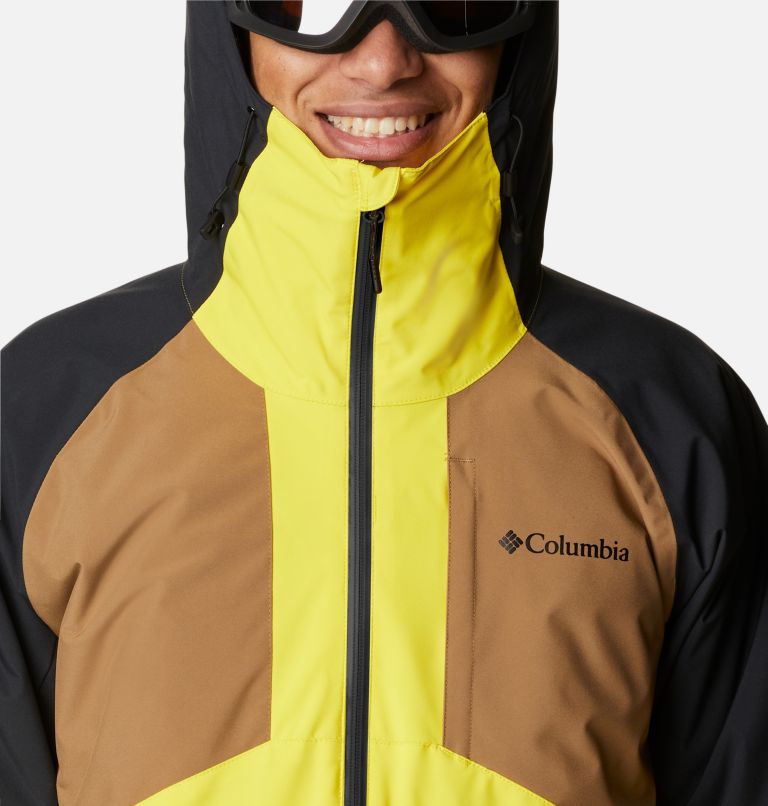 Thumbnail: Men's Centerport II Ski Jacket, Color: Laser Lemon, Delta, Black, image 4