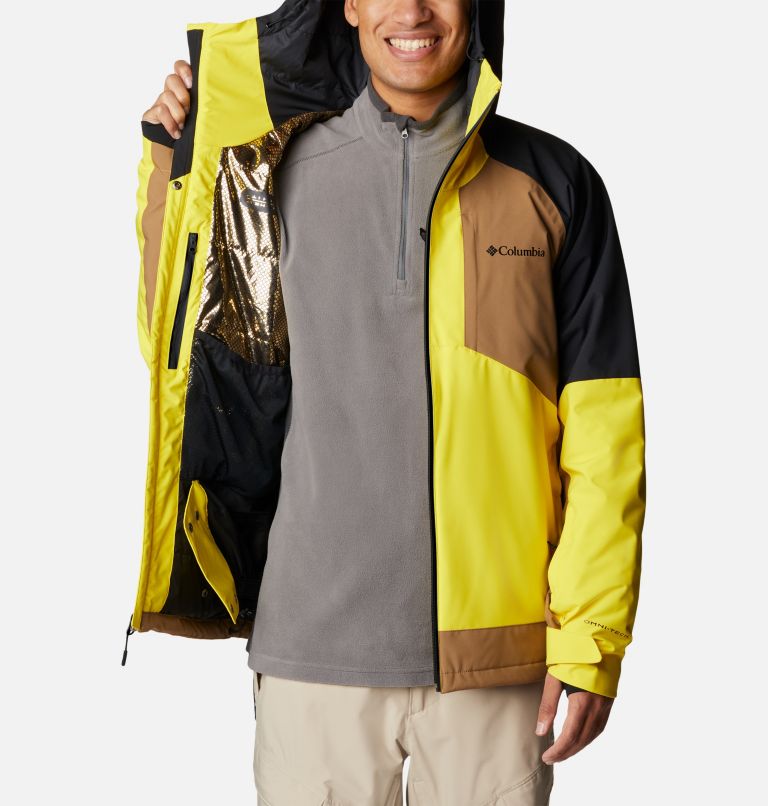 Thumbnail: Men's Centerport II Ski Jacket, Color: Laser Lemon, Delta, Black, image 5