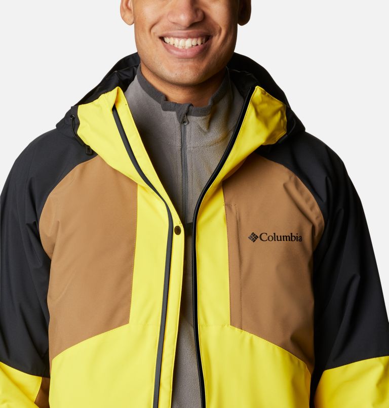 Thumbnail: Men's Centerport II Ski Jacket, Color: Laser Lemon, Delta, Black, image 7