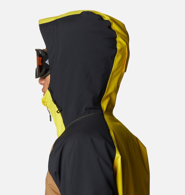 Men's Centerport II Ski Jacket, Color: Laser Lemon, Delta, Black, image 8