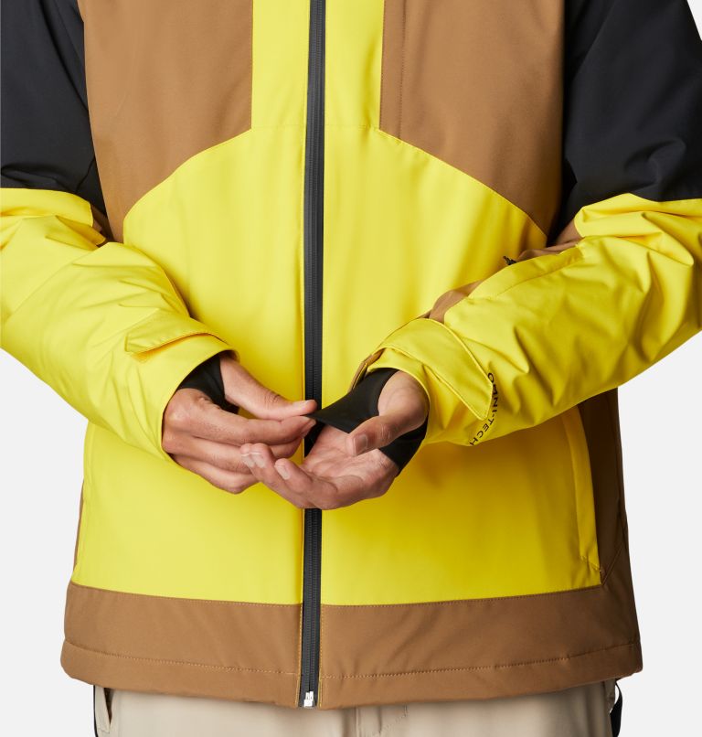 Thumbnail: Men's Centerport II Ski Jacket, Color: Laser Lemon, Delta, Black, image 10