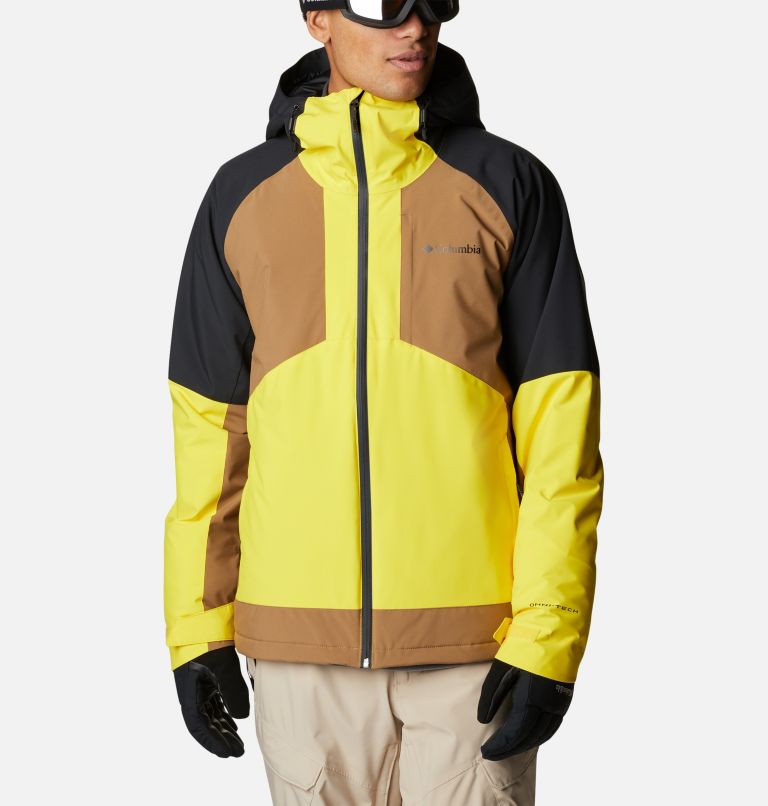 Men's Centerport II Ski Jacket, Color: Laser Lemon, Delta, Black, image 1