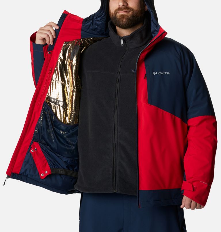 Men's Centerport II Jacket - Big , Color: Mountain Red, Collegiate Navy, image 5