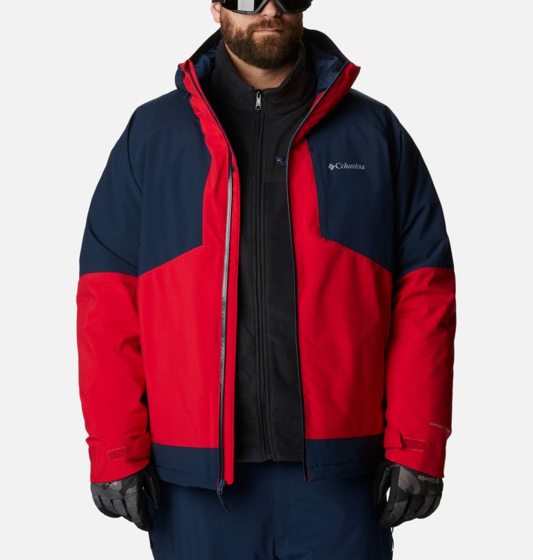 Men's Centerport II Jacket - Big , Color: Mountain Red, Collegiate Navy, image 11