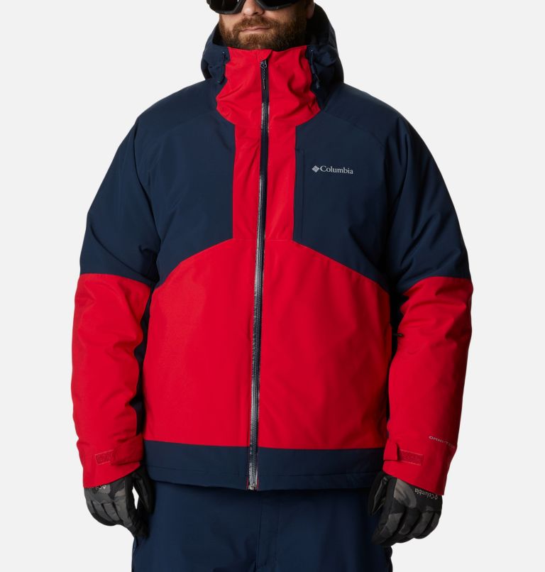 Thumbnail: Men's Centerport II Jacket - Big , Color: Mountain Red, Collegiate Navy, image 1