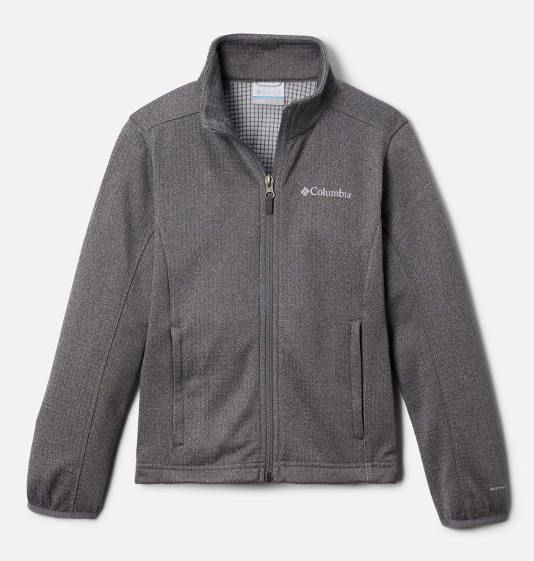 Grey columbia store fleece jacket