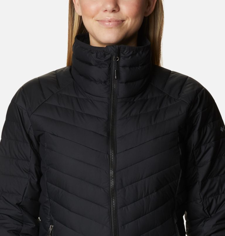 Women's Powder Lite II Full Zip Jacket, Color: Black, image 3