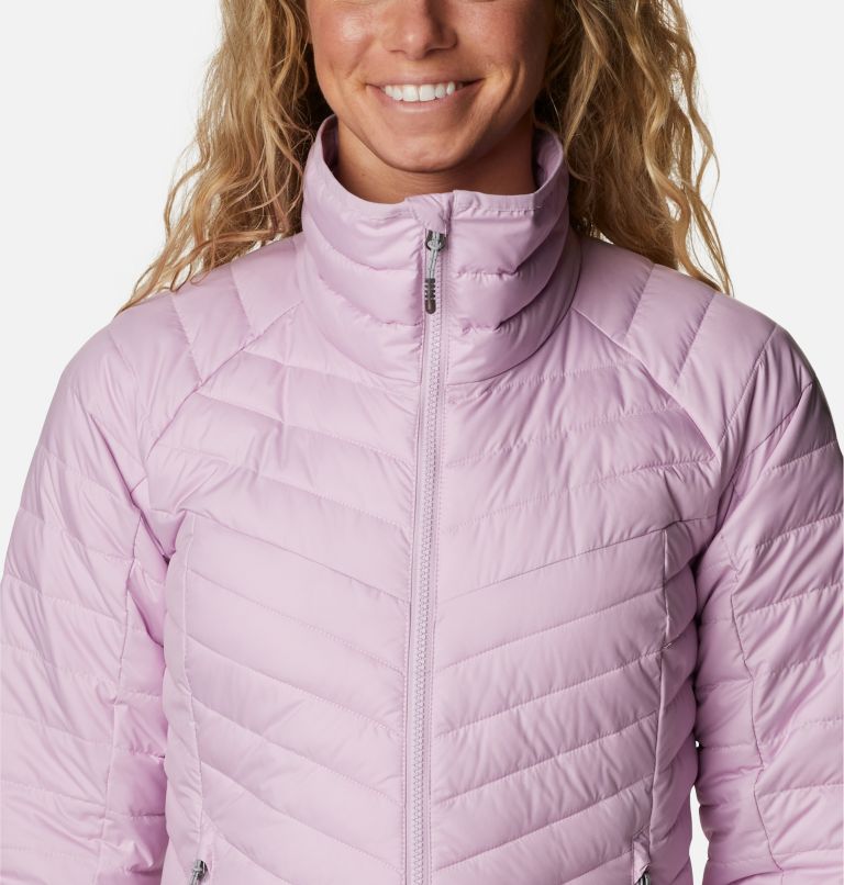 Women's Powder Lite II Full Zip Jacket, Color: Aura, image 4