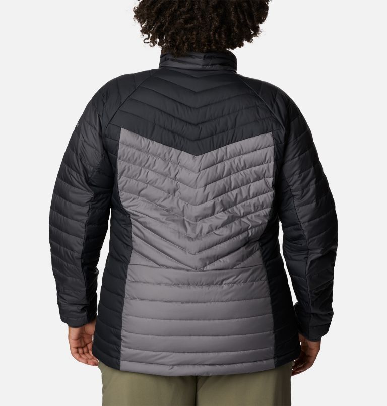 Women's Powder Lite II Full Zip Insulated Jacket - Plus Size, Color: City Grey, Shark, Black, image 2