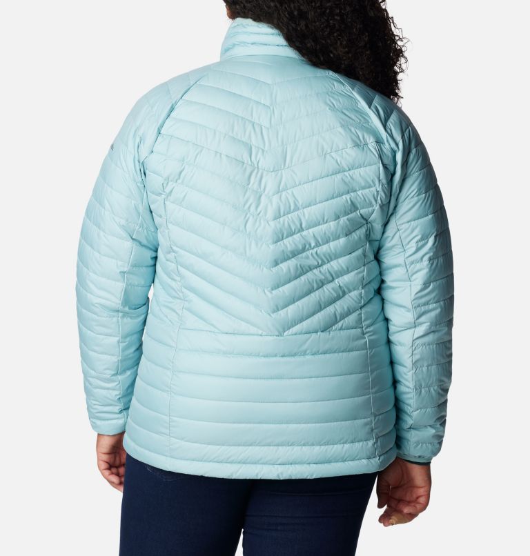 Women's Powder Lite II Full Zip Insulated Jacket - Plus Size, Color: Aqua Haze, image 2