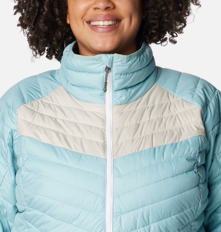 Columbia powder lite jacket plus size hot sale