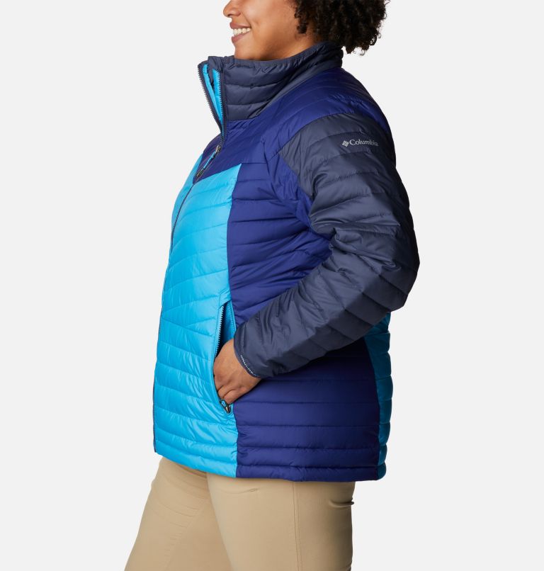 Women's Powder Lite II Full Zip Insulated Jacket - Plus Size, Color: Blue Chill, Nocturnal, Dark Sapphire, image 3