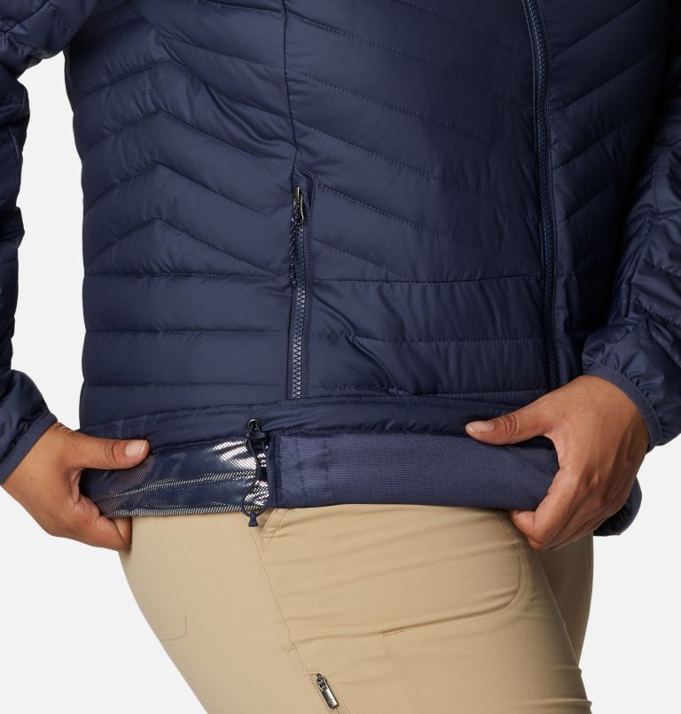 Thumbnail: Women's Powder Lite II Full Zip Insulated Jacket - Plus Size, Color: Nocturnal, image 7