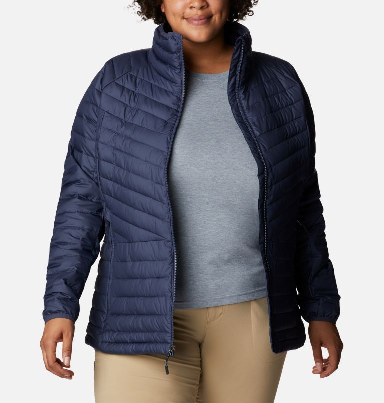 Thumbnail: Women's Powder Lite II Full Zip Insulated Jacket - Plus Size, Color: Nocturnal, image 8
