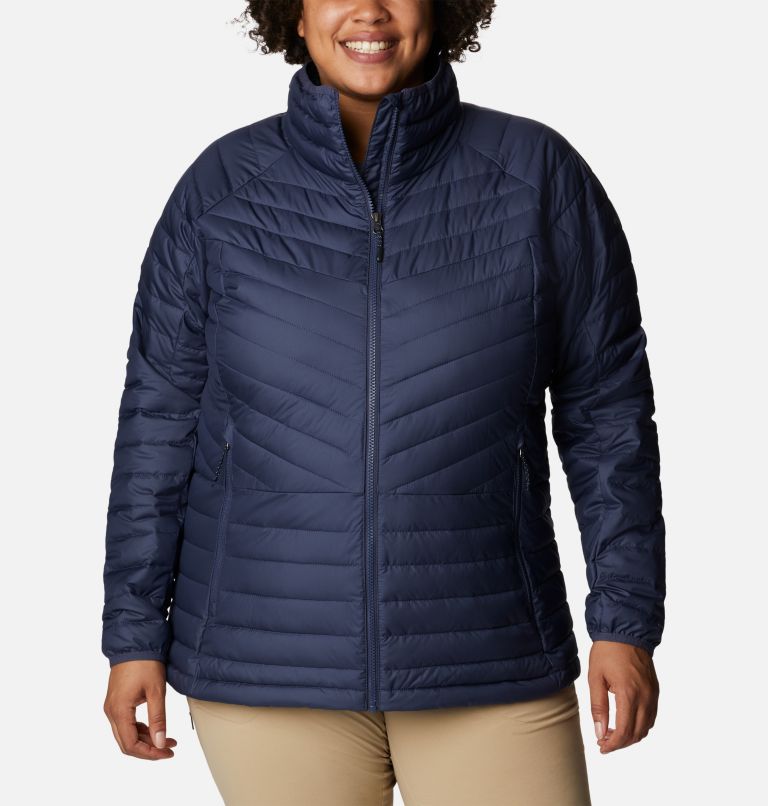 Thumbnail: Women's Powder Lite II Full Zip Insulated Jacket - Plus Size, Color: Nocturnal, image 1
