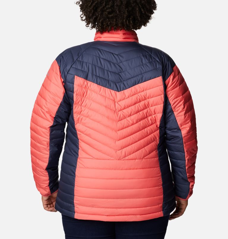 Thumbnail: Women's Powder Lite II Full Zip Insulated Jacket - Plus Size, Color: Blush Pink, Nocturnal, image 2