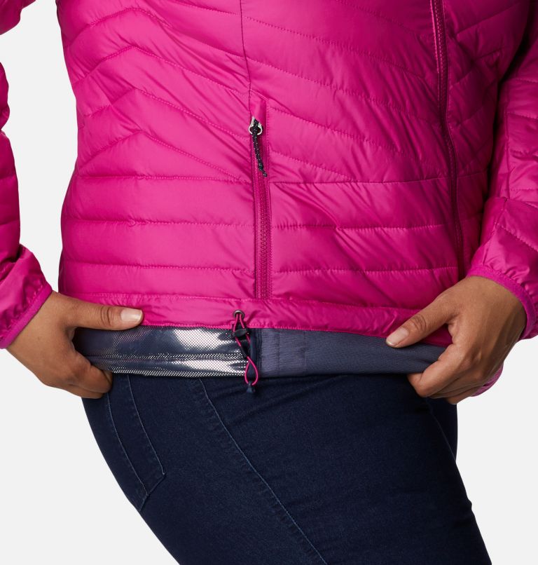 Women's Powder Lite II Full Zip Insulated Jacket - Plus Size, Color: Wild Fuchsia, image 7