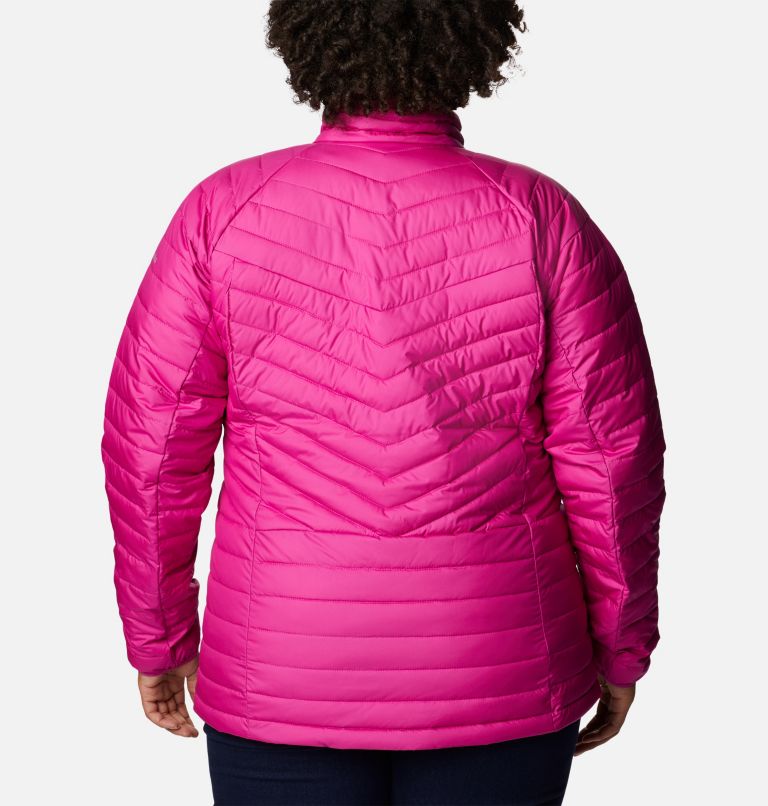Women's Powder Lite II Full Zip Insulated Jacket - Plus Size, Color: Wild Fuchsia, image 2