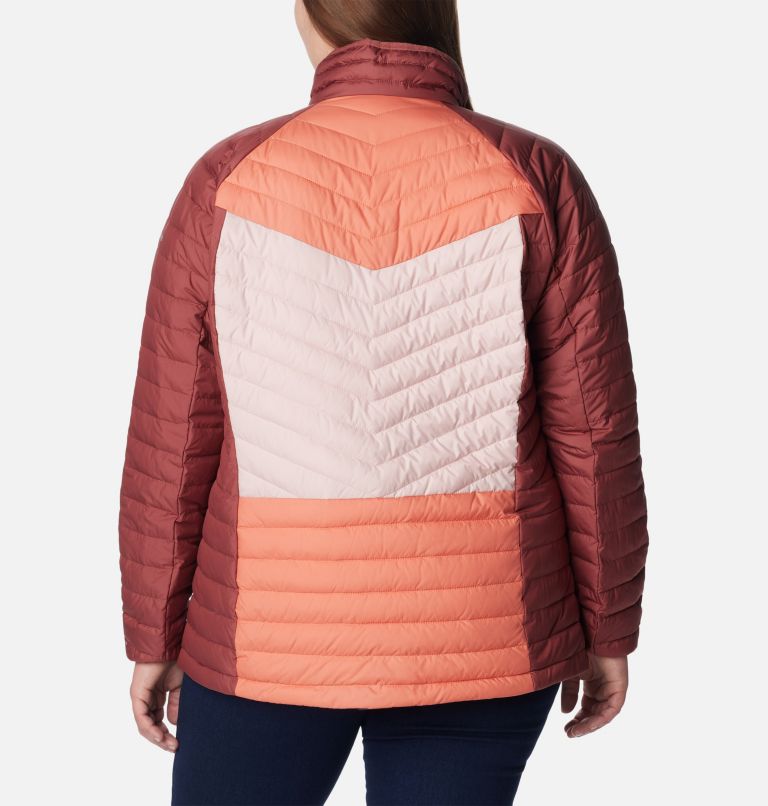 Thumbnail: Powder Lite II Full Zip Jacket | 679 | 1X, Color: Beetroot, Faded Peach, Dusty Pink, image 2