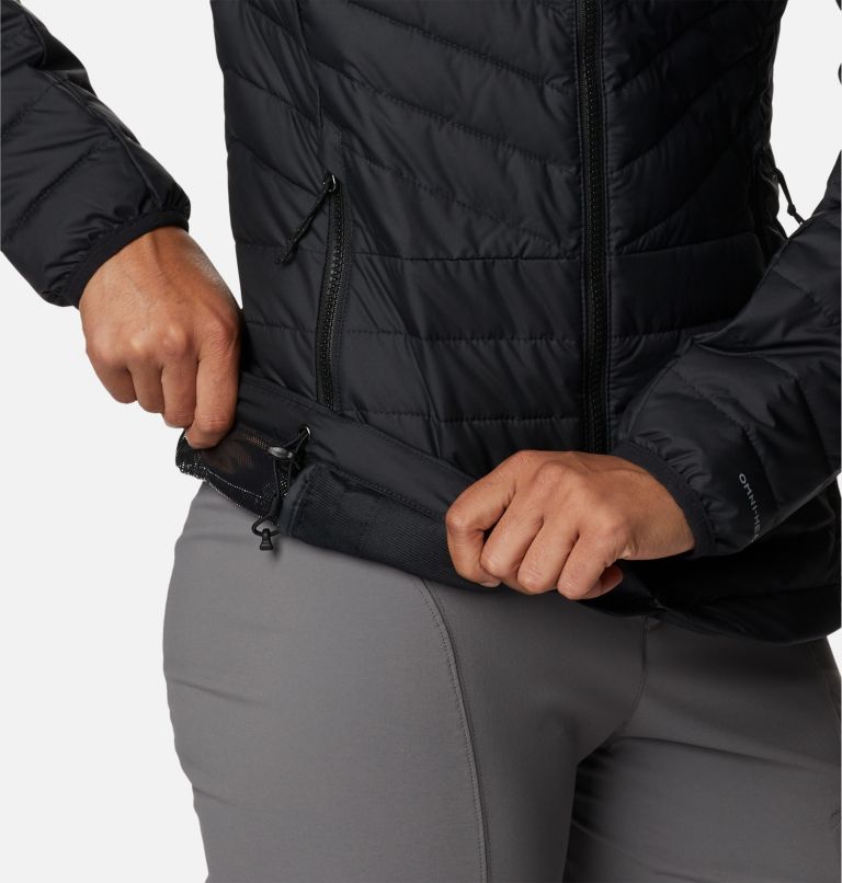 Thumbnail: Women's Powder Lite II Full Zip Jacket, Color: Black, image 7