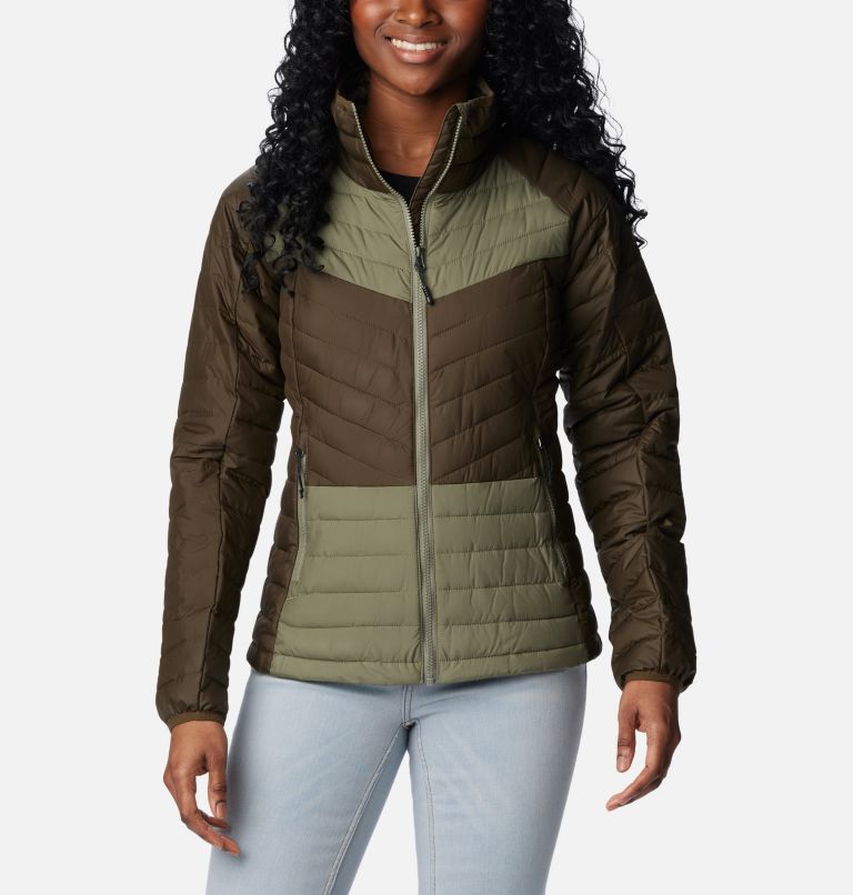 Chaqueta para mujer Columbia Powder Lite (Olive Green Tra) - Alpinstore