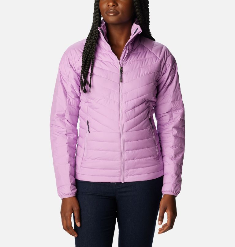 Columbia Women's Powder Lite Hooded Jacket, Beetroot, X-Small at