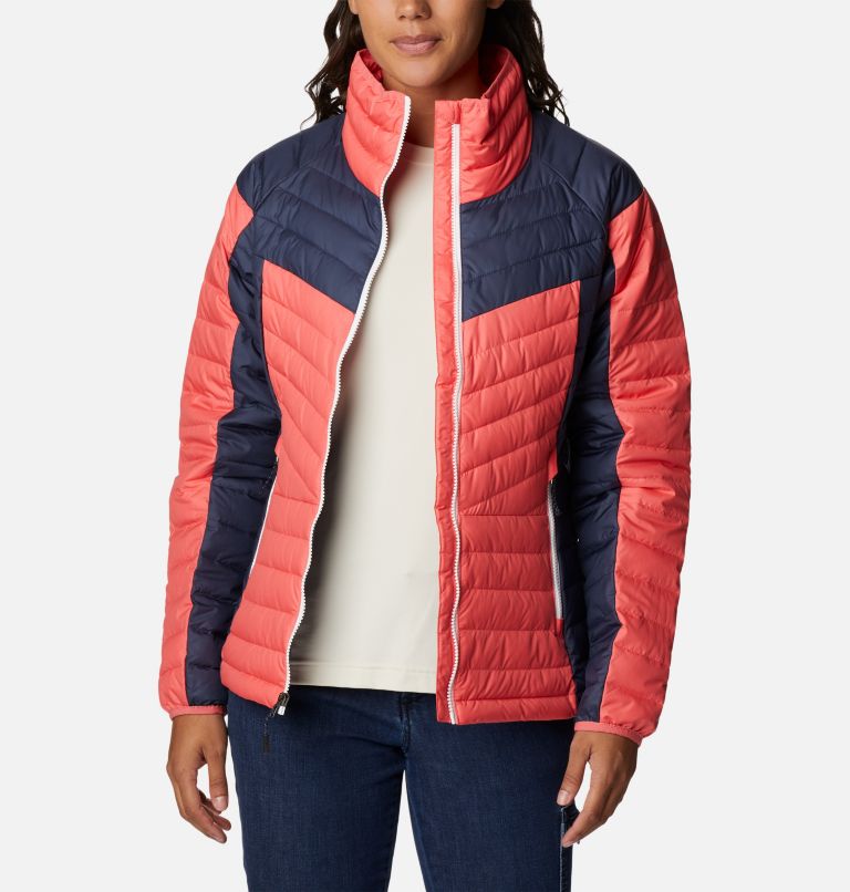 Thumbnail: Women's Powder Lite II Full Zip Jacket, Color: Blush Pink, Nocturnal, image 8
