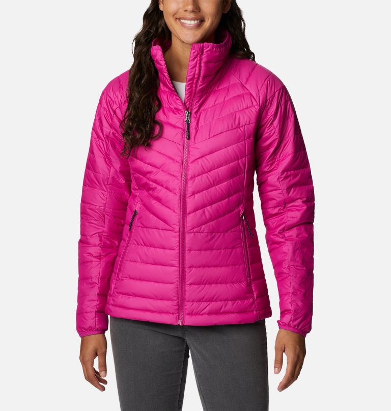 Columbia Women's Powder Lite Jacket, Aqua Haze, X-Small at  Women's  Coats Shop