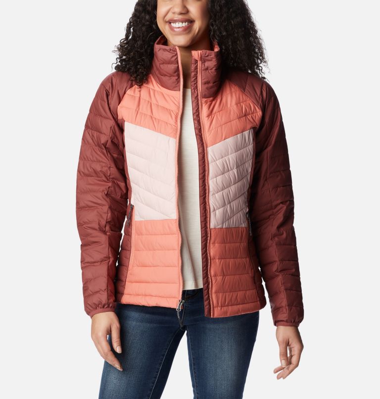 Columbia Women's Powder Lite Hooded Jacket, Beetroot, X-Small at