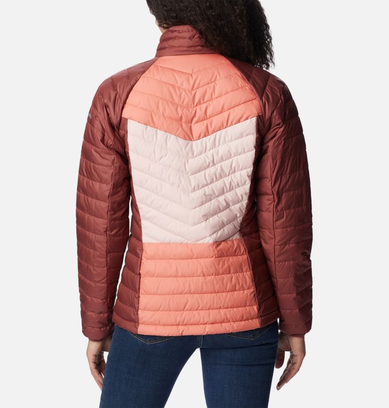Powder Lite II Full Zip Jacket | 679 | L, Color: Beetroot, Faded Peach, Dusty Pink, image 2