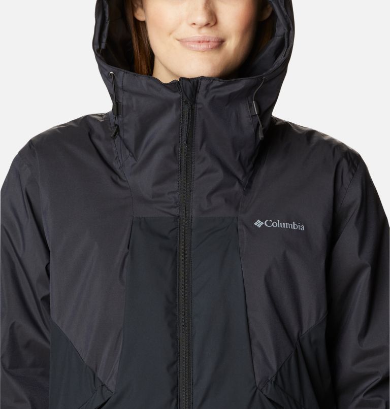 Veste Imperméable à Capuche Oso Mountain Femme, Color: Black Sheen, image 4