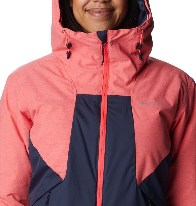 Thumbnail: Women's Oso Mountain Insulated Jacket, Color: Nocturnal, Neon Sunrise, image 4