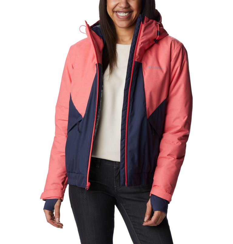 Thumbnail: Women's Oso Mountain Insulated Jacket, Color: Nocturnal, Neon Sunrise, image 8