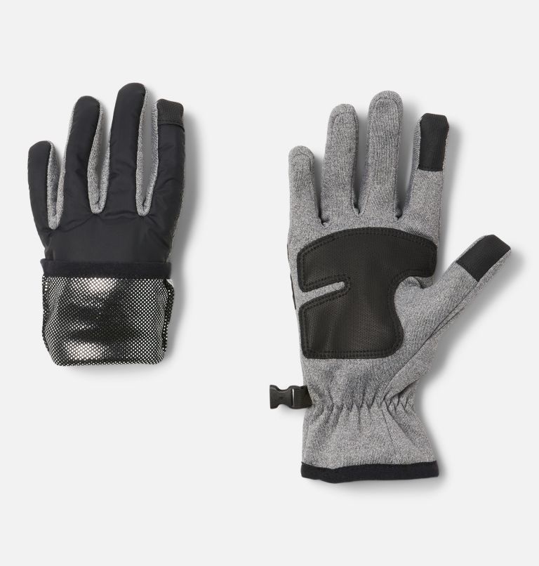 Thumbnail: Women's Cloudcap Fleece Gloves, Color: City Grey Heather, Black, image 2