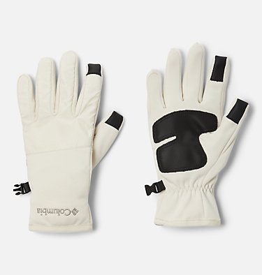 NEW! L Columbia Women's Blustery Summit Gloves In Black & White Size S M 