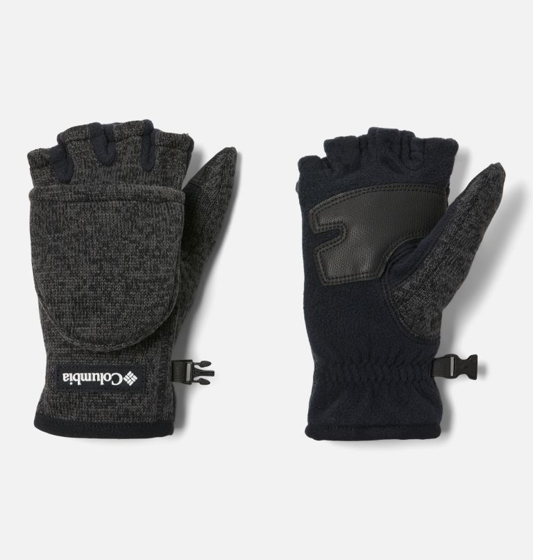 Thumbnail: Women's Sweater Weather Flip Mittens, Color: Black Heather, image 2