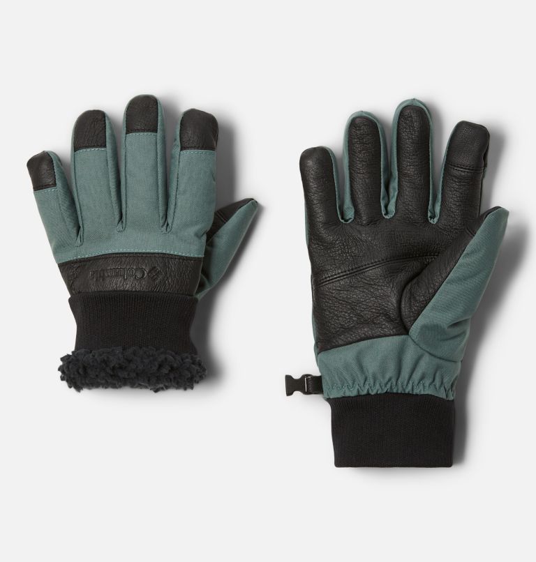 Loma Vista Leather Work Gloves, Color: Metal, Black, image 2