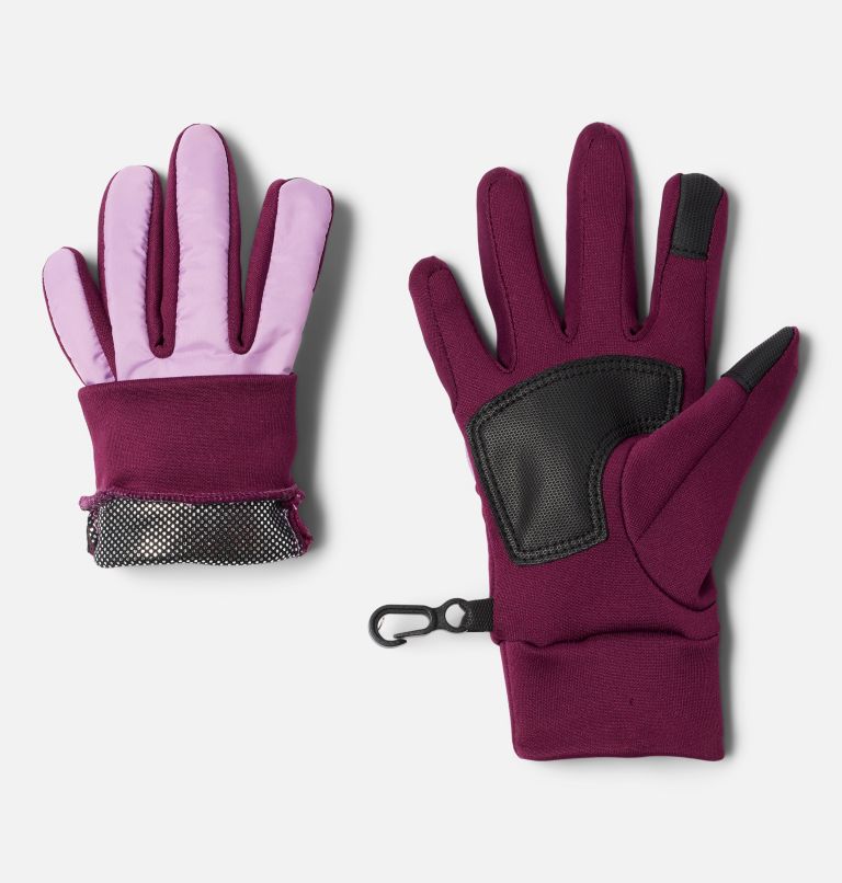 Youth Cloudcap Omni-Heat Fleece Glove, Color: Marionberry, Gumdrop, image 2