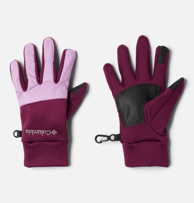 Youth Cloudcap Fleece Glove | 617 | M, Color: Marionberry, Gumdrop, image 1