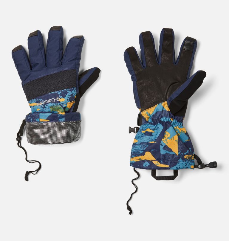 Men's Whirlibird II Ski Gloves, Color: Shasta Geoglacial, Coll Navy, image 2