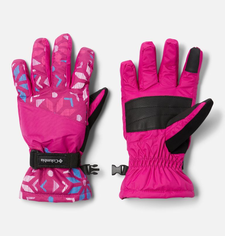 Kids' Core II Ski Gloves, Color: Wild Fuchsia Paperflakes, image 1