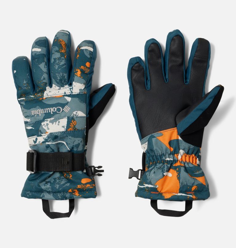 Kids' Whirlibird II Ski Gloves, Color: Night Wave Geoglacial, Night Wave, image 1