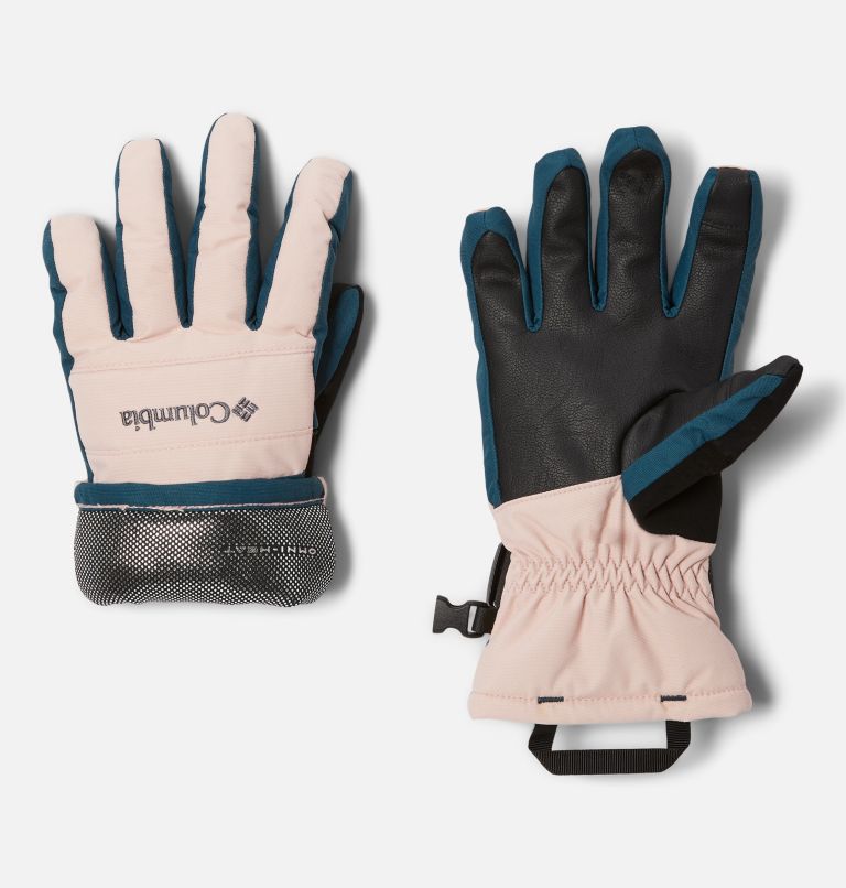 Thumbnail: Youth Whirlibird II Waterproof Glove, Color: Night Wave, Dusty Pink, image 2