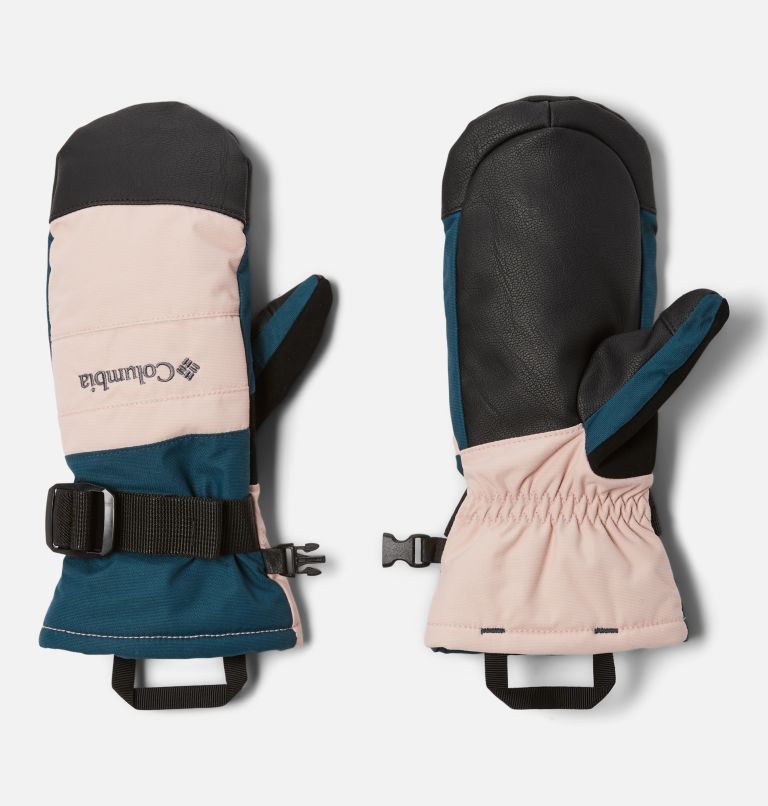 Thumbnail: Youth Whirlibird II Waterproof Ski Mitten, Color: Night Wave, Dusty Pink, image 1