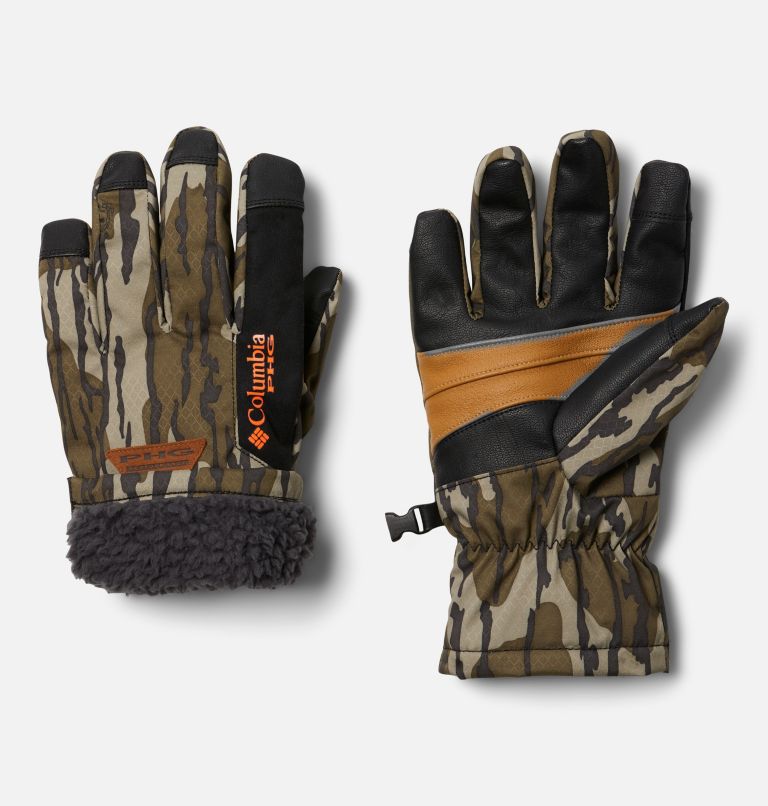 PHG Roughtail Leather Work Gloves, Color: Mossy Oak Bottomland, image 2