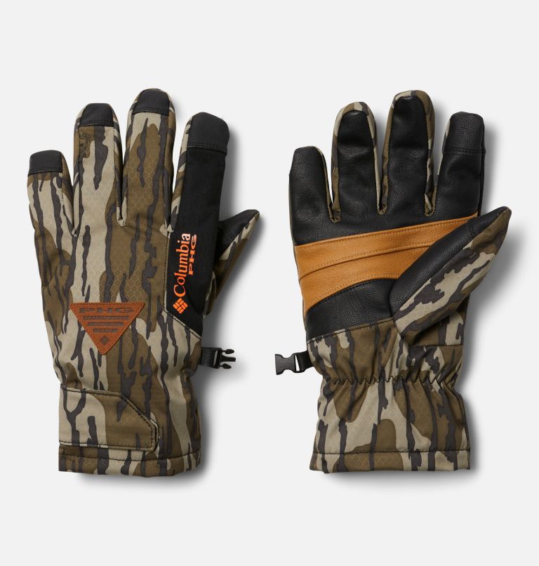 Thumbnail: PHG Roughtail Leather Work Gloves, Color: Mossy Oak Bottomland, image 1