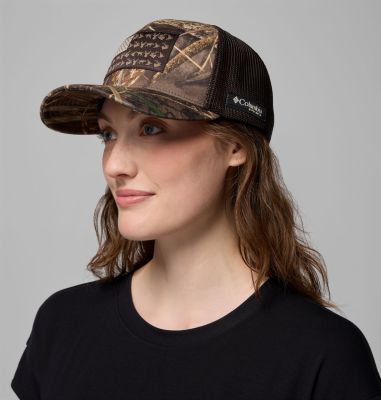 Columbia Camo Mesh Ball Cap – Flexfit Jagdkappe Mit Netzrücken & Vorgeformter Krempe